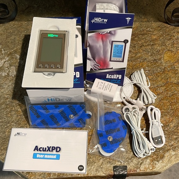 New HiDow AcuXPD TEMS device w/extra electrodes, and foot massaging flip flops - Picture 8 of 8